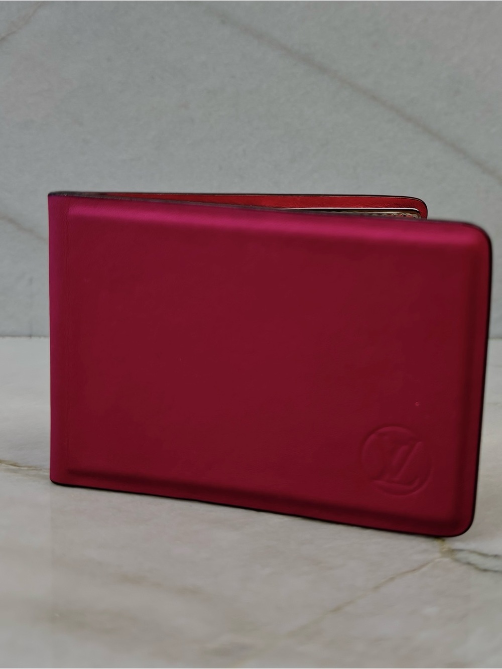 Louis Vuitton Leather Folding Compact Mirror Pink Nomad Aurelien